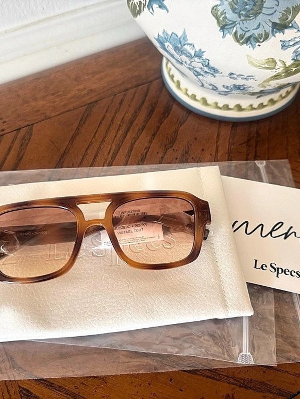 Le Specs Subzero Brown Square Frame Sunglasses